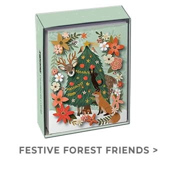 Festive Forest Friends Luxe Christmas Cards