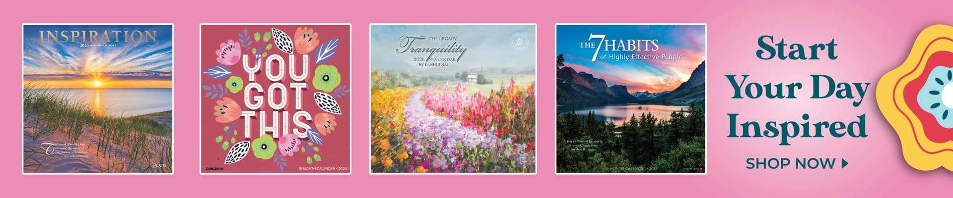 Explore inspirational 2025 calendars with uplifting messages, mindful moments, and stunning scenes.