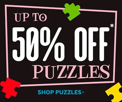 Up to 50% off puzzles plus an extra 20% off orders of $40 or more. Featuring Dr. Seuss, Barbie, and Gummy Bears puzzles. Shop puzzles.