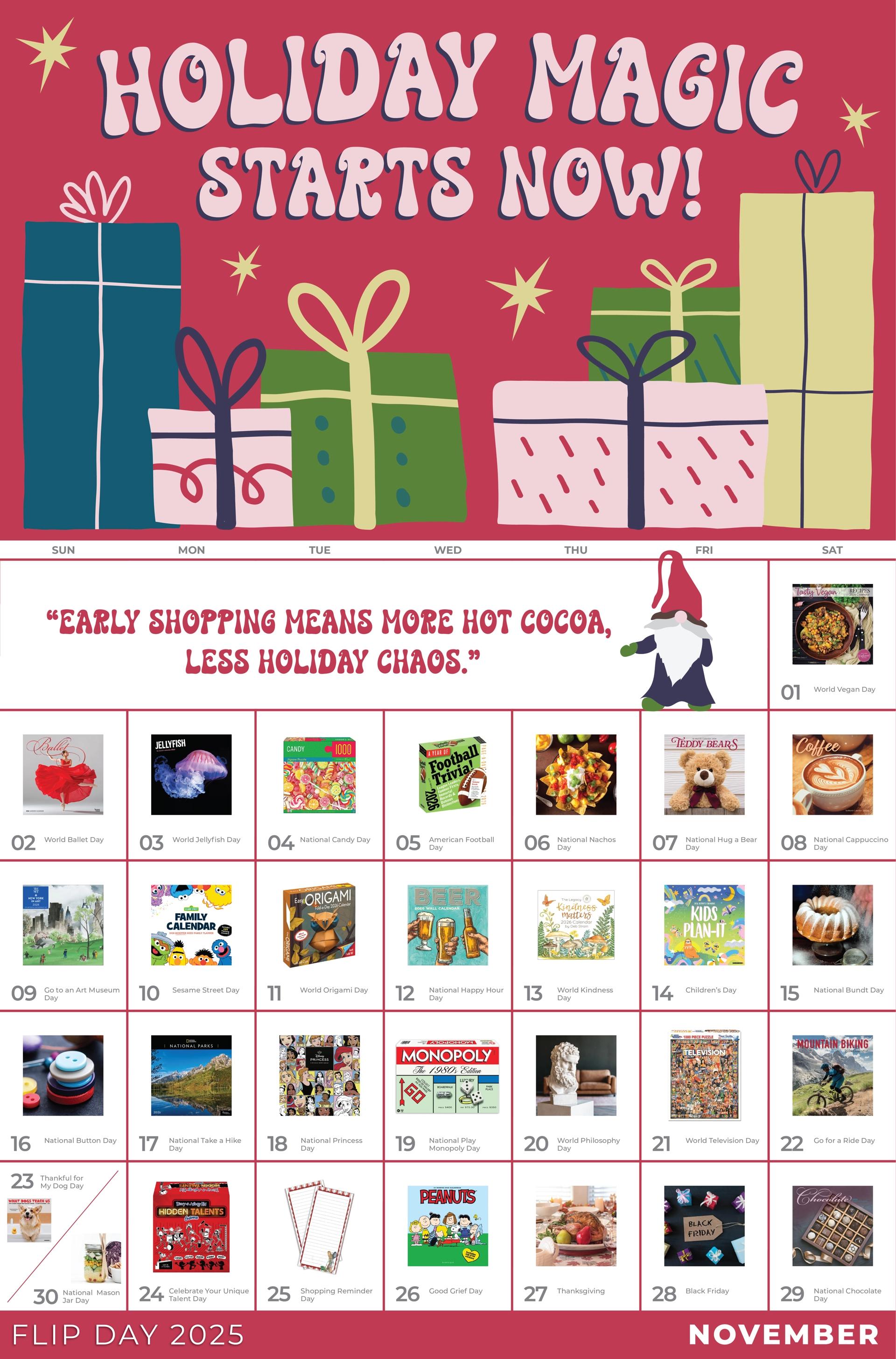 Check out what's happening for FLIP DAY at Calendars.com!