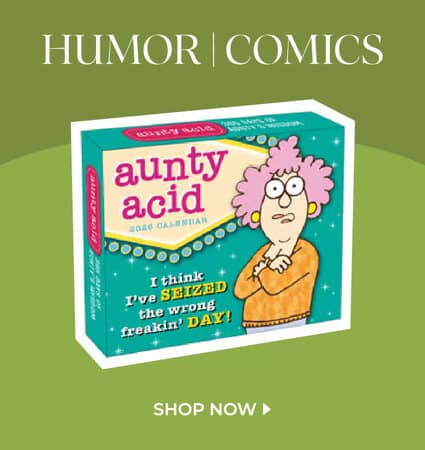 Discover 2026 humor and comics calendars with witty cartoons, jokes, and fan favorites like Aunty Acid and Peanuts.
