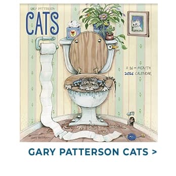 Patterson Cats 2026 Wall Calendar — a playful humor calendar for cat lovers.