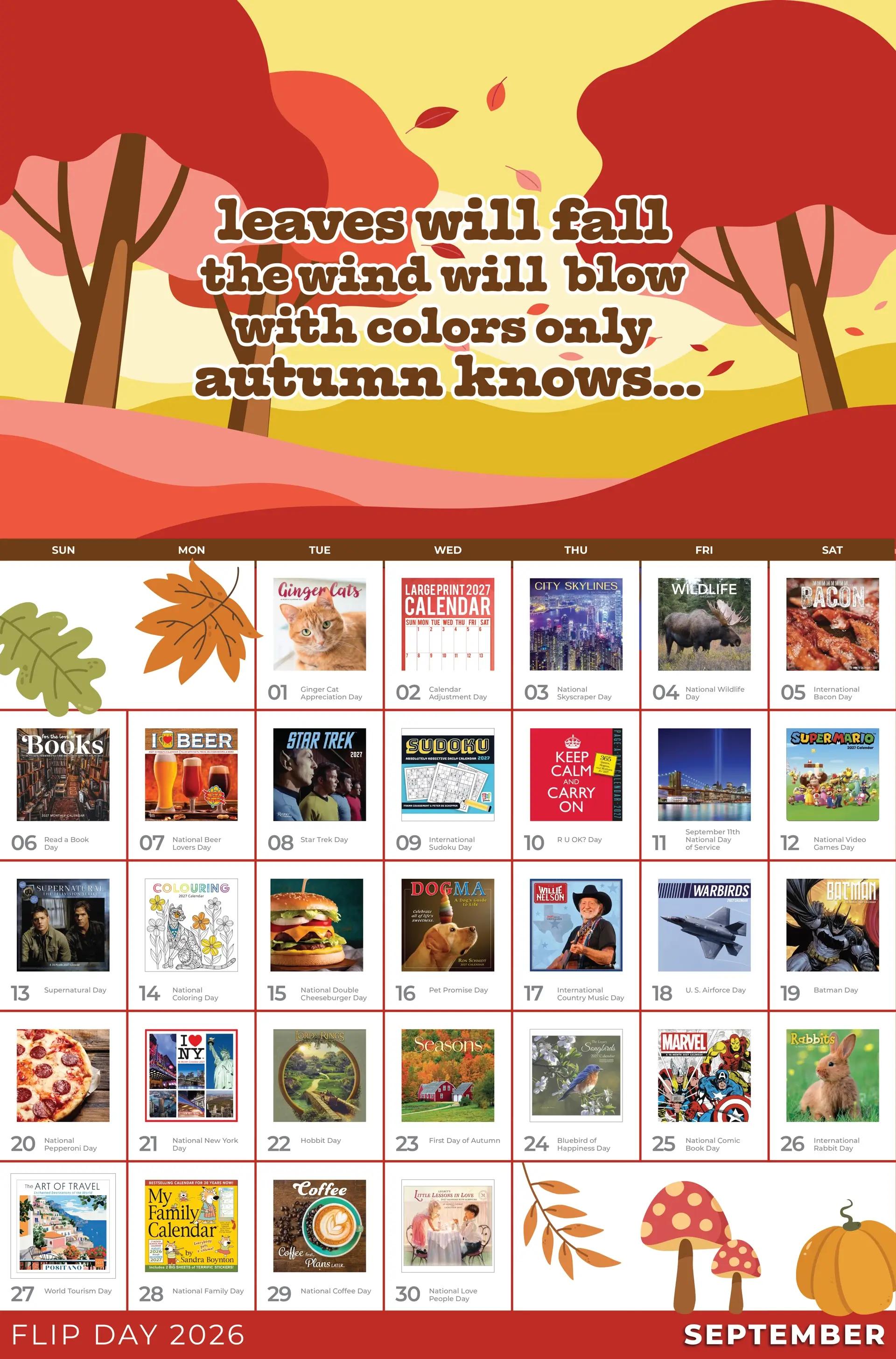 Check out what's happening for FLIP DAY at Calendars.com!