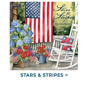 Stars and Stripes 2026 Wall Calendar by Susan Winget