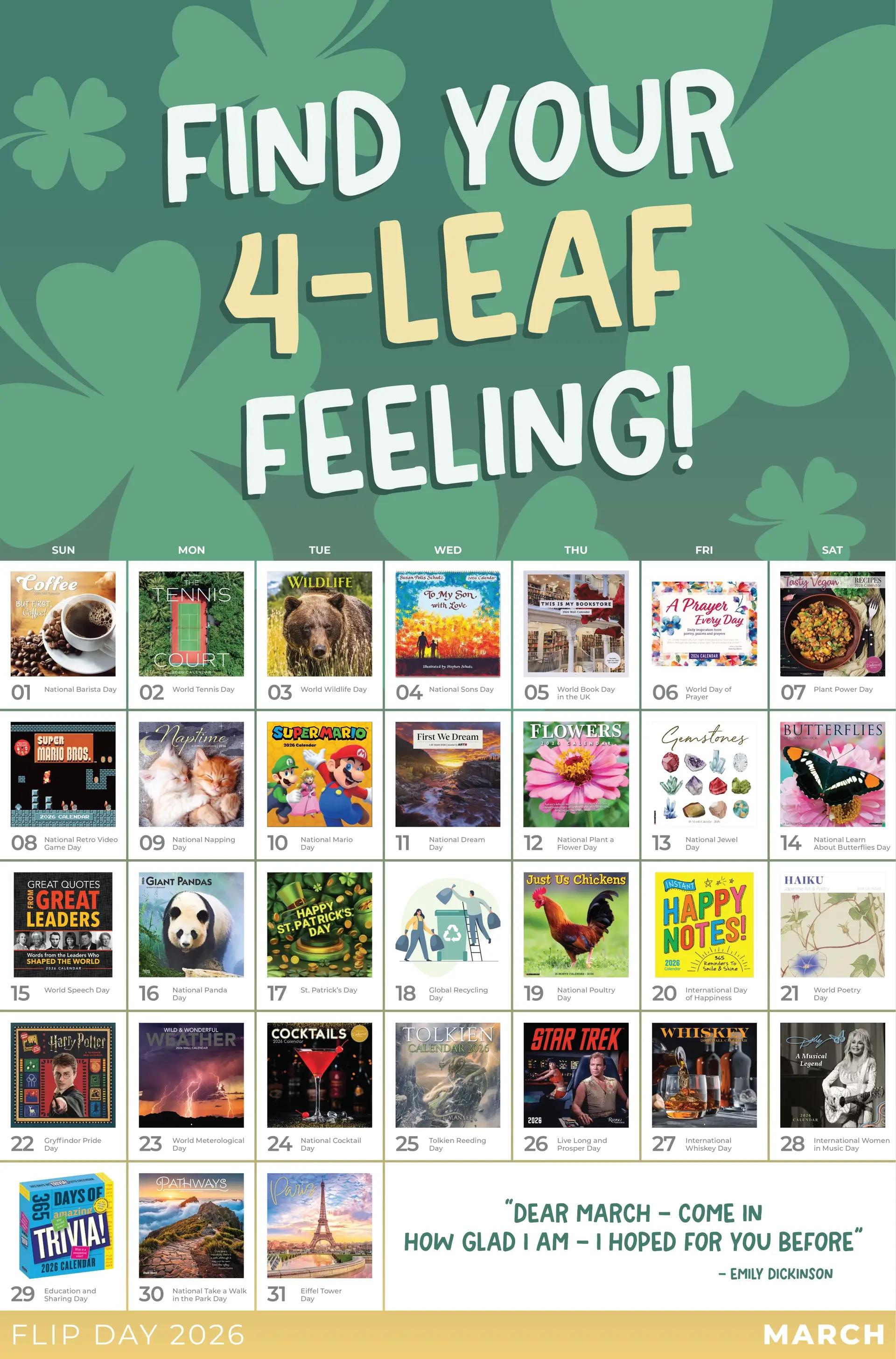 Check out what's happening for FLIP DAY at Calendars.com!