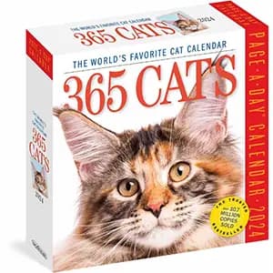 Cats 365 2024 Page-A-Day Desk Calendar