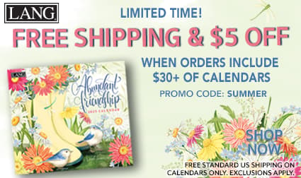 Free Shipping on $30 Calendars And $5 Off Order!