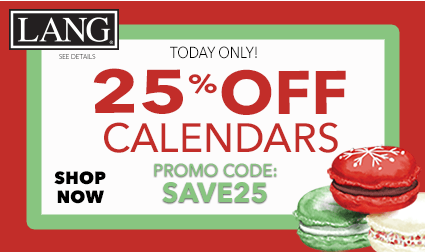 TODAY ONLY! 25% Off Calendars! Use Code SAVE25