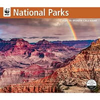 National Parks WWF 2025 Wall Calendar