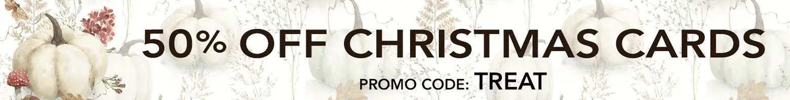 50% off Christmas Cards Banner