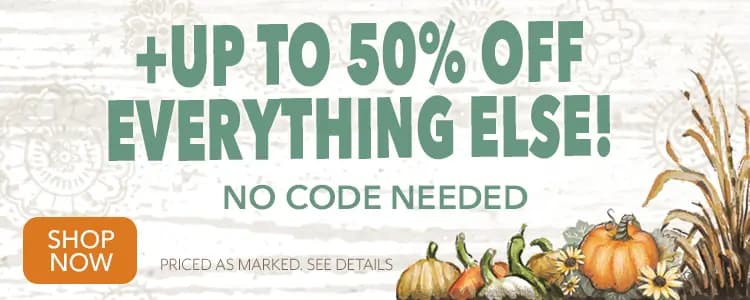 Up to 50% off everything else - No code needed