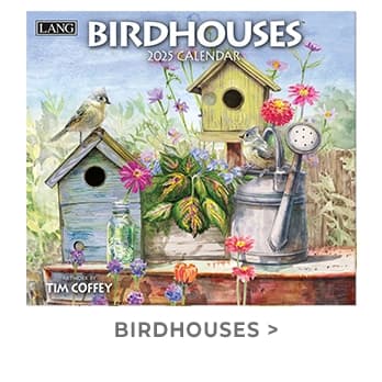 Birdhouses 2025 Wall Calendar