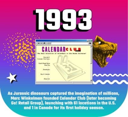 Calendars.com launch in 1993 with imaginative and diverse products