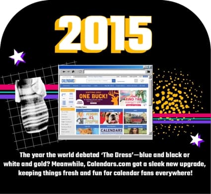 2015: Calendars.com expands and becomes a prominent online brand