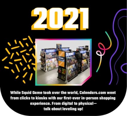 2021: Squid Game influences Calendars.com's pop culture-inspired offerings