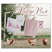 Vintage Pink 2025 Wall Calendar