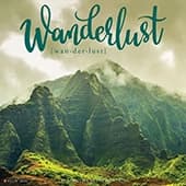 Wanderlust 2025 Wall Calendar