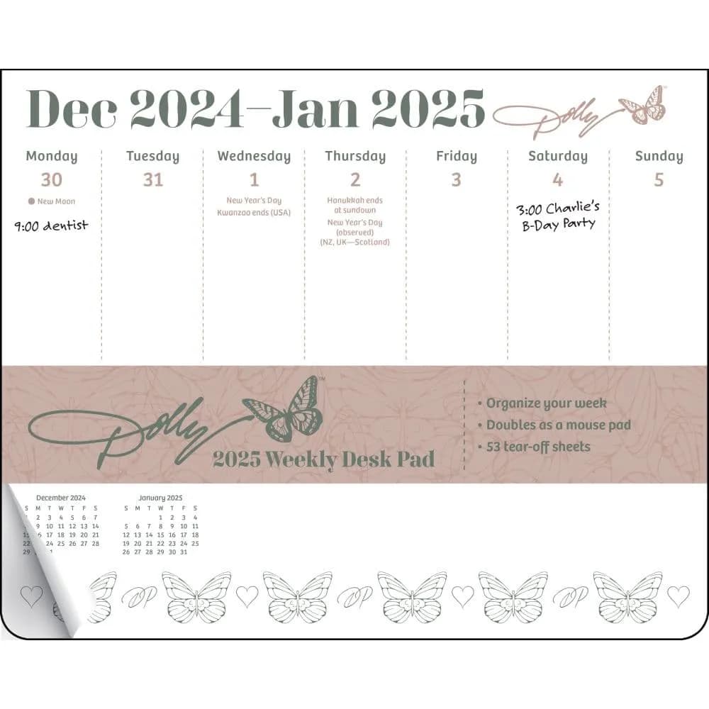 Dolly Parton 2025 Desk Pad