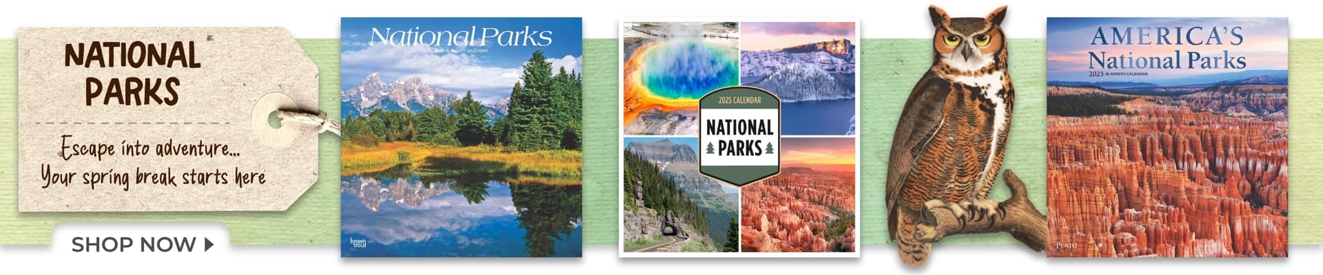 Escape into adventure with National Parks calendars. Explore breathtaking landscapes from coast to coast.