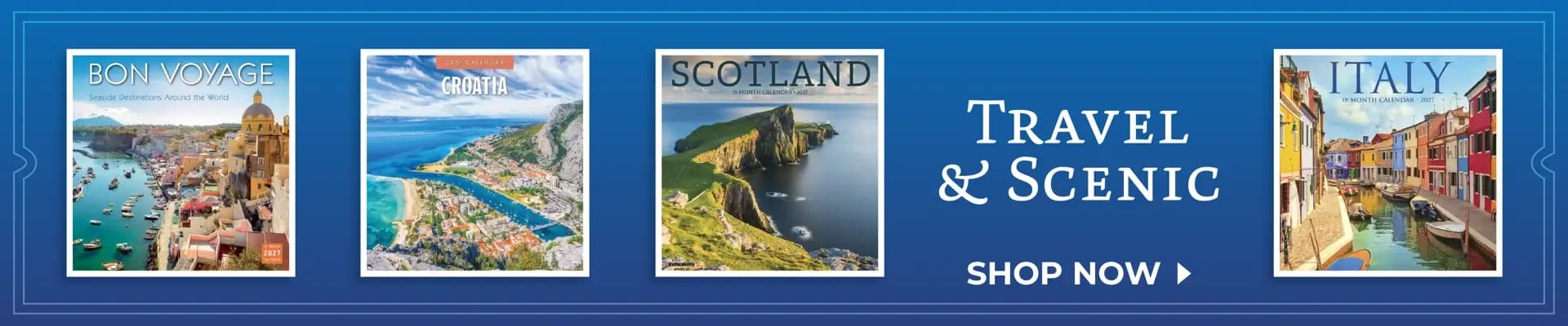 Travel and Scenic calendars featuring stunning destinations around the world – Shop Now