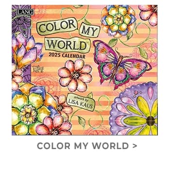 Color my World 2025 Wall Calendar