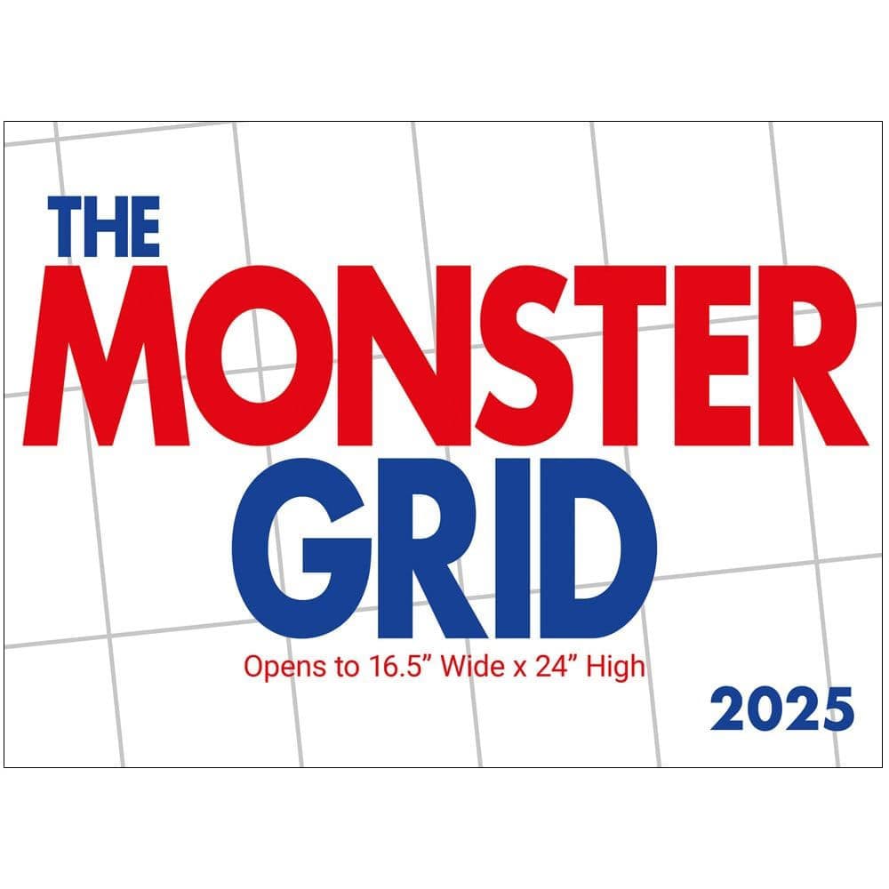 Monster Grid 2025 Wall Calendar

