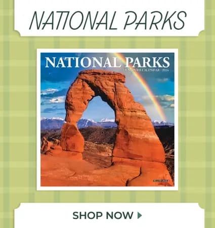 Discover National Parks calendars with breathtaking views of U.S. natural wonders and scenic landscapes