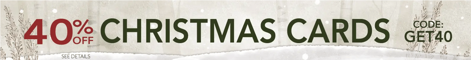 40% off Christmas Cards Banner