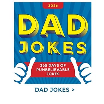 Dad Jokes 2026 Desk Calendar — pun-filled daily laughs to brighten your desk.