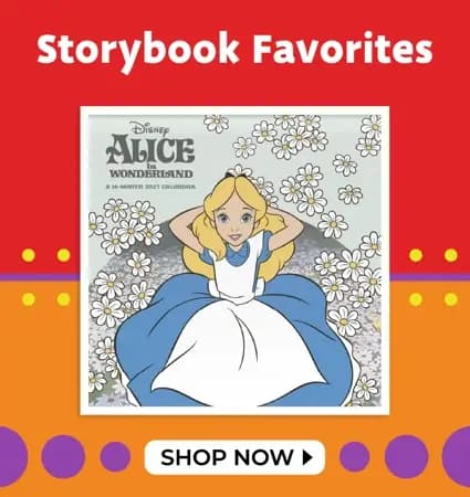 Storybook Favorites calendars featuring The Little Prince, Winnie the Pooh, Wimpy Kid, and Alice in Wonderland – Shop Now