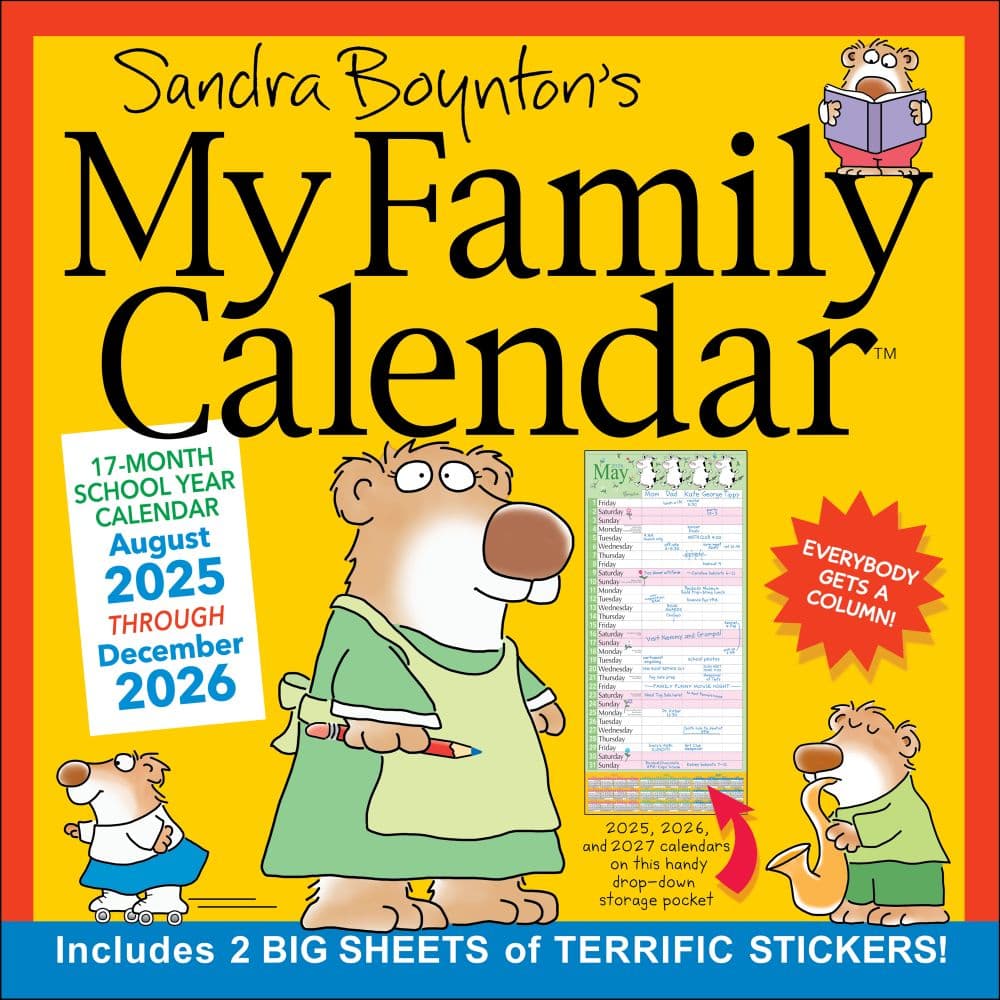 My Family 2026 Wall Calendar by Sandra Boynton