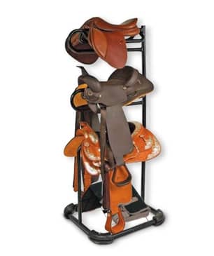 Thumbnail of the Heavy Duty Three Tier Rotatable Saddle Rack Stand H68.5 x W30 x D30