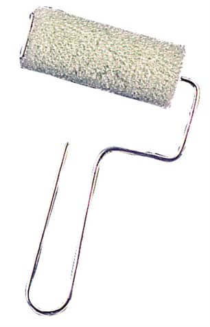 Thumbnail of the Lint free trim coater 75mm x 6mm, small diameter roller with wire frame handle