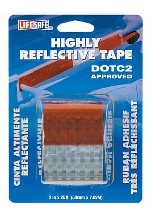 Thumbnail of the Road Smart DOT-C2 Reflective Tape 2" x 25ft (Red/Silver)