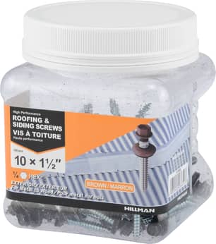 Thumbnail of the Roofing And Siding Screws Brown 750Ml Jar 10X1-1/2
