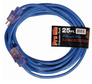 Thumbnail of the Pro Glo® 14/3 SJTW Lighted Extension Cord 25' Blue