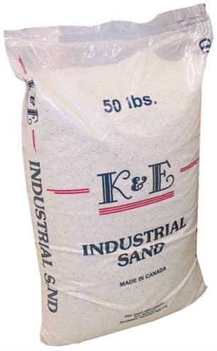 Thumbnail of the K&E White Lightning Non-Silica Sand Blasting Sand 50lb