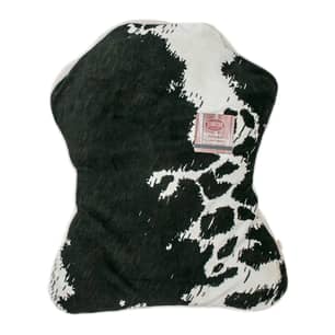 Thumbnail of the Black Faux Cowhide Dog Bed Large