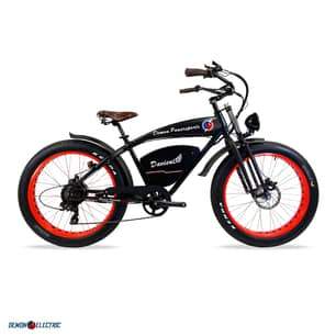 Thumbnail of the Davient Black w Red Rims Electric Bike