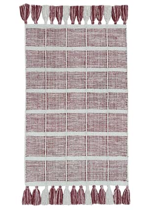 Thumbnail of the 20x34 Montauk Block Scatter Rug Red