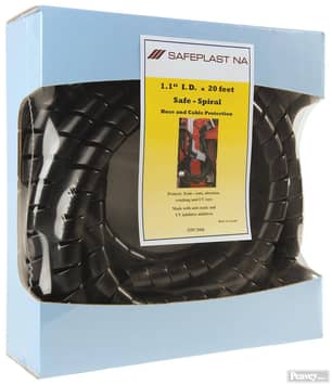 Thumbnail of the Spiral Wrap Hose Protector, 3/4" OD, 15' Length, Black