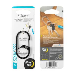 Thumbnail of the G-Series™ Dual Chamber Carabiner #3 - Stainless Steel