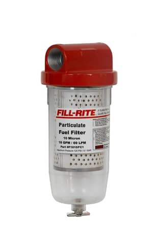 Thumbnail of the FILL-RITE® 10 Micron Particulate Filter, 1" - 12 UNF, 18 GPM, Clear Bowl
