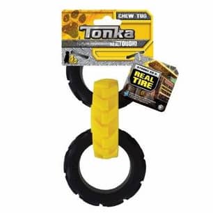 Thumbnail of the Tonka Flex Treat 3-Ring Tug Toy 7.5"