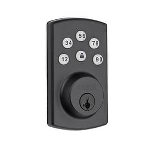 Thumbnail of the Powerbolt 2.0 Electronic Deadbolt Featuring SmartKey in Matte Black