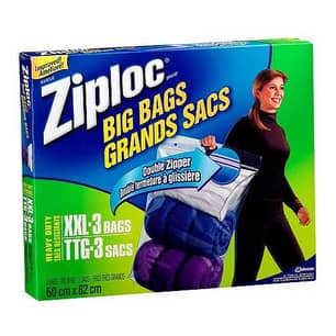 Thumbnail of the ZIPLOC XXL DOUBLE ZIPPER JUMBO BAGS 3PK