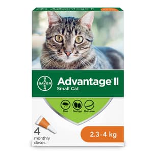 Thumbnail of the Advantage II Flea Treatment for Small Cats - 4 dose