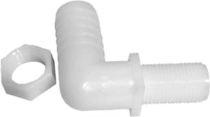 Thumbnail of the Elbow Nozzle Fitting, 11/16 in. UN x 1/2 in. Barb