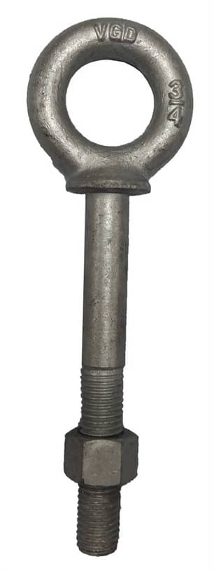 Thumbnail of the 3/8" X 2 - 1/2" Galvanized Shoulder Nut Eye Bolts