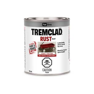 Thumbnail of the Tremclad Oil Based Rust Paint Flat Grey 946  ml